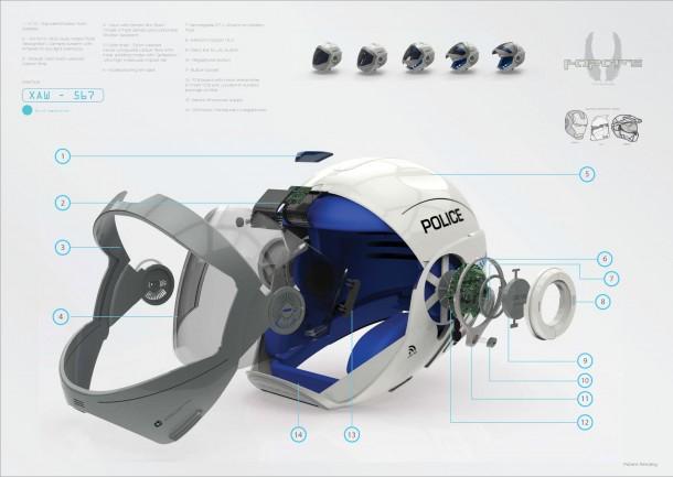 Robocop在现实生活中的头盔