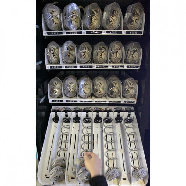 在中国，可以分配Live Crabs-3的自动售货机