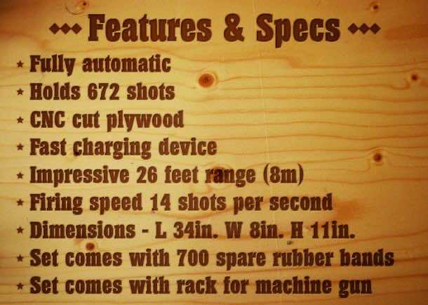 橡皮筋枪规格