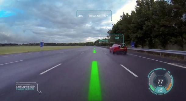 捷豹推出虚拟挡风玻璃概念2