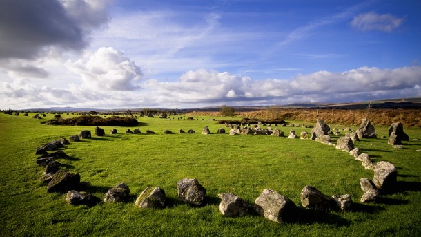 北爱尔兰泰隆县的Beaghmore Stone Circles