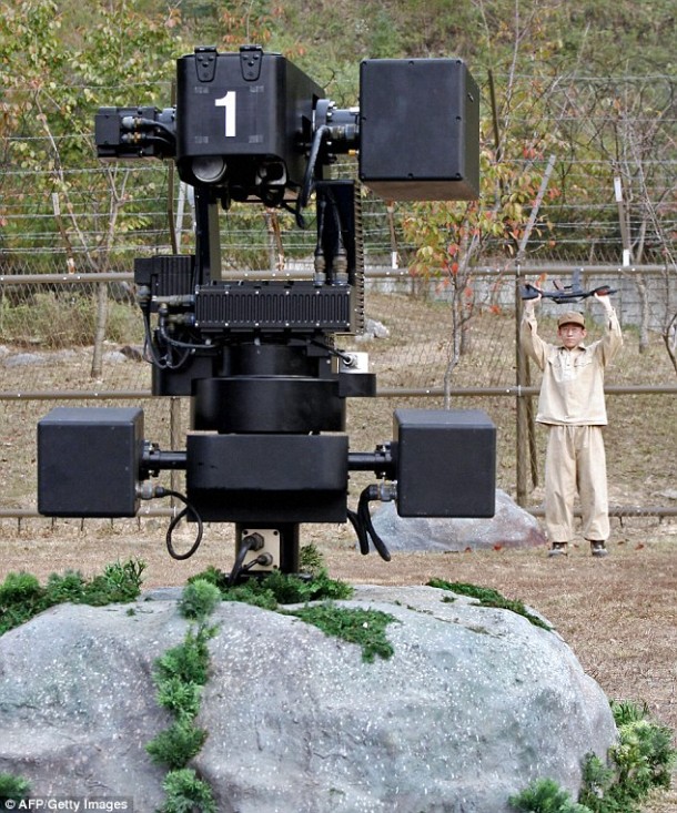 三星建造的SGR-1哨兵机器人