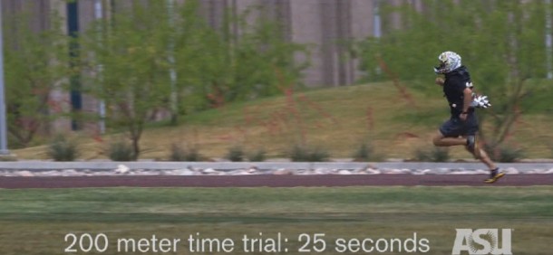 科学家测试喷气背包让士兵跑得更快