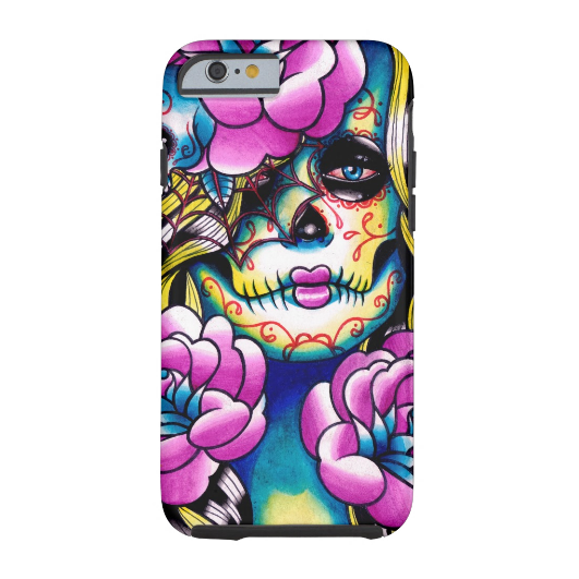 6.洗净糖头骨女孩iPhone 6表壳