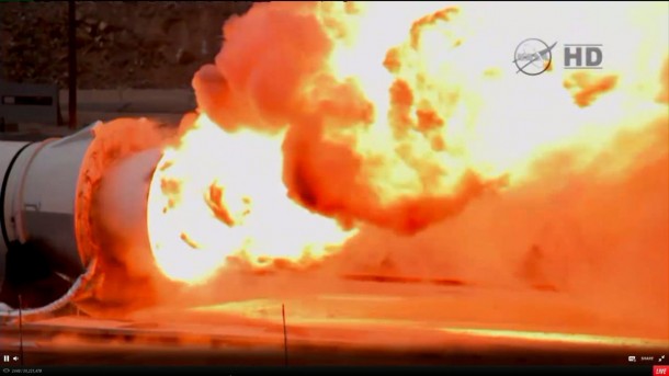 美国宇航局测试火星火箭助推器