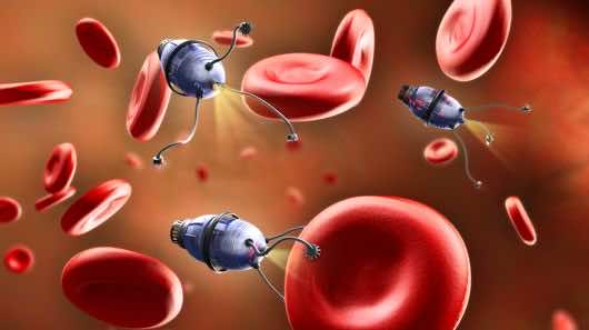 纳米机器人游泳通过体液提供药物