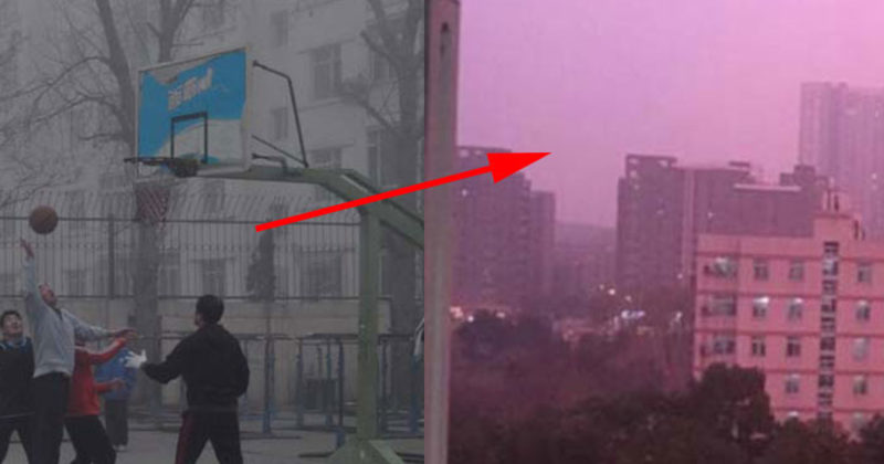 中国城市的粉红色