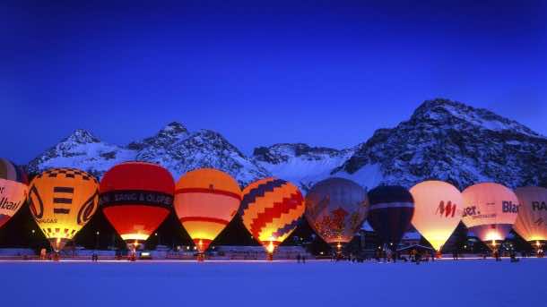 10815829，热气球，气球，晚上，晚上，Arosa，