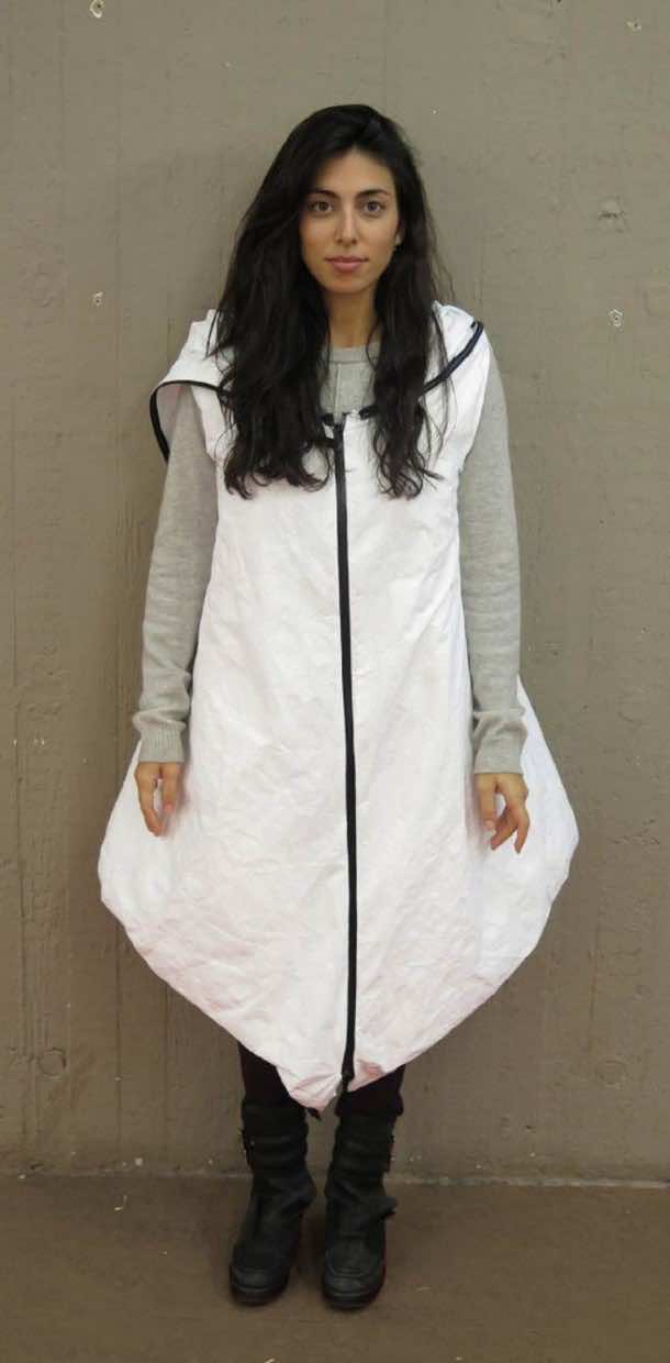 这件外套是为叙利亚难民设计的