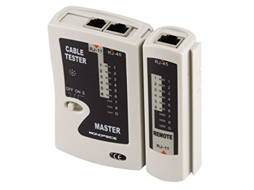 Monoprice RJ-11和RJ-45模块化插头测试仪