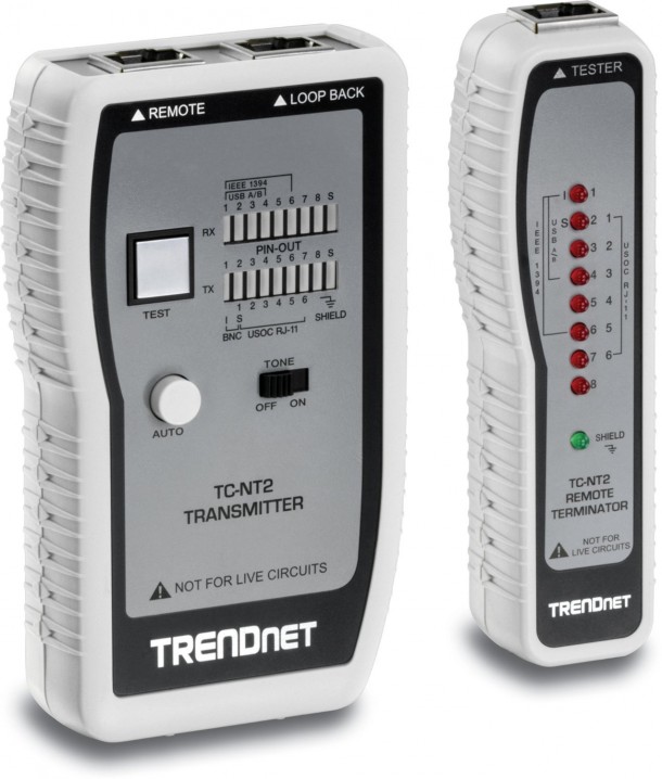 TrendNet网络电缆测试仪，TC-NT RJ 45测试仪