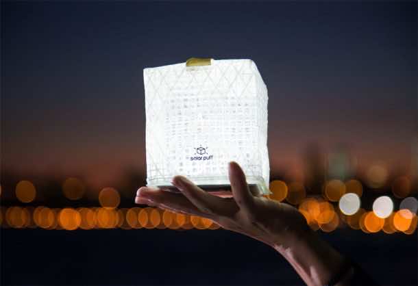 Solight Solarpuff是一种轻便、可包装的太阳能灯