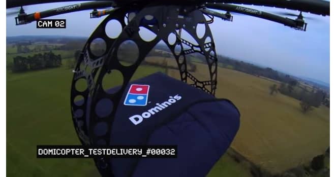 您从多米诺骨牌披萨的下一个订单可能由Drone_image 1交付