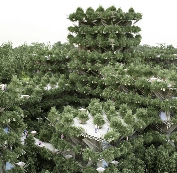 About 20 families would be able to live in the first completed building, expected to be completed in a few years. By 2023, the team hopes to expand the structure to a sprawling, 250-acre complex.