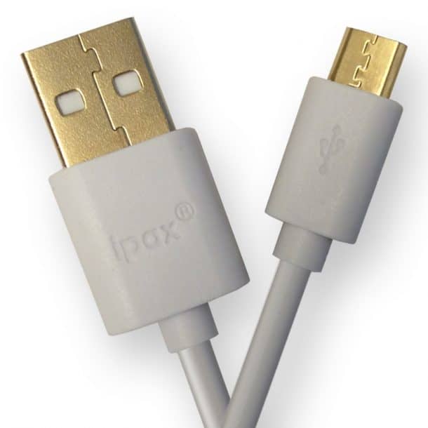 6英尺高速镀金微型USB数据同步和充电电缆