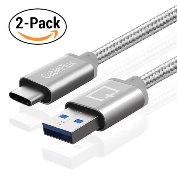USB C型电缆，电缆插头USB-C到USB 3.0编织线充电电缆，用于小米Mi Max 2