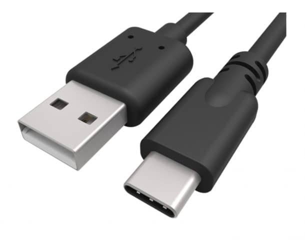 Krofel 3 Ft / 1m USB-C™到A型(USB-A)充电电缆，用于小米Mi Max 2