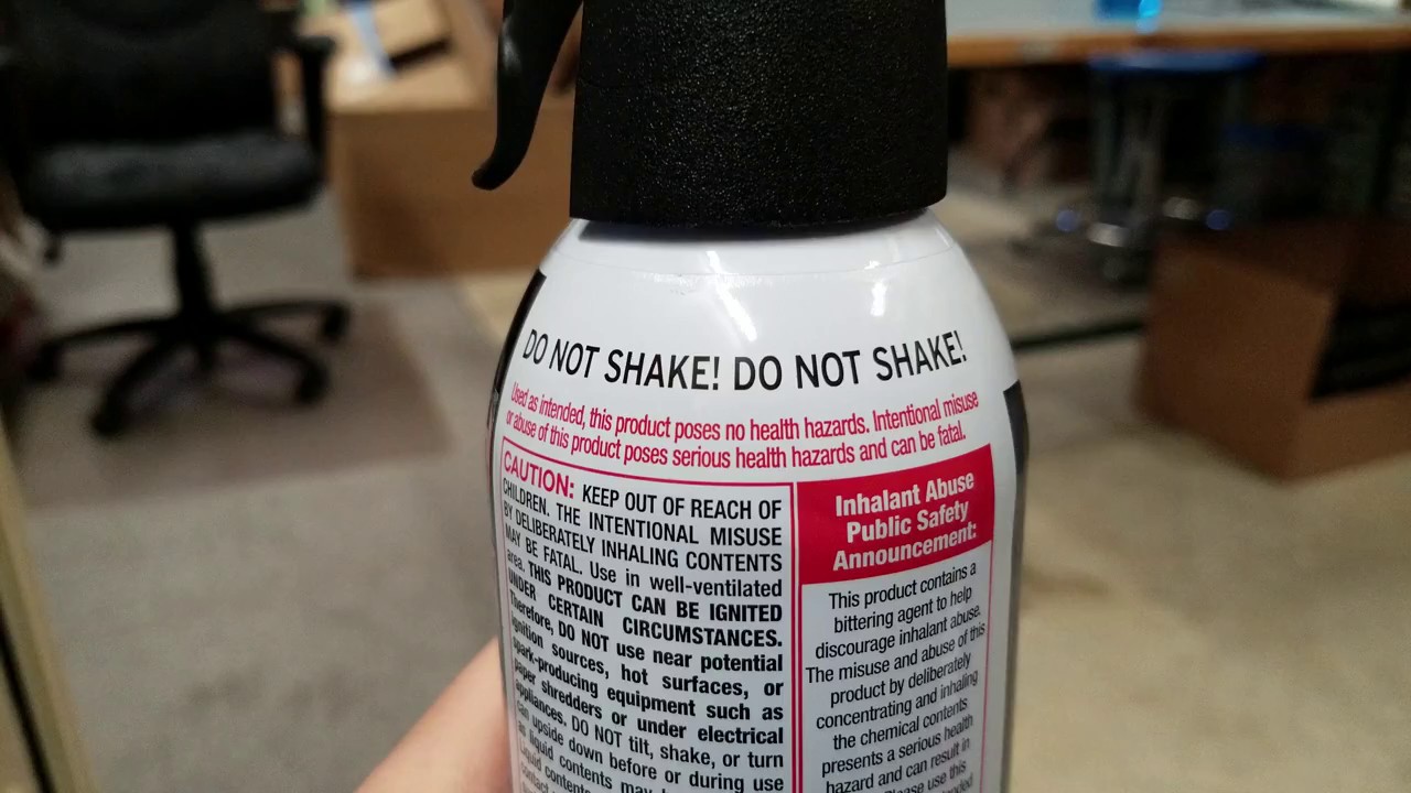 这就是为什么压缩空气罐不应该摇晃!