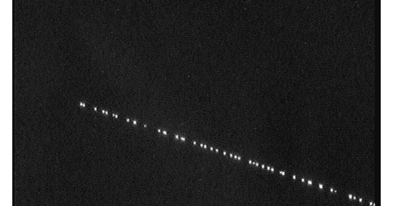 Marco Langbroek捕获了Starlink卫星的视频