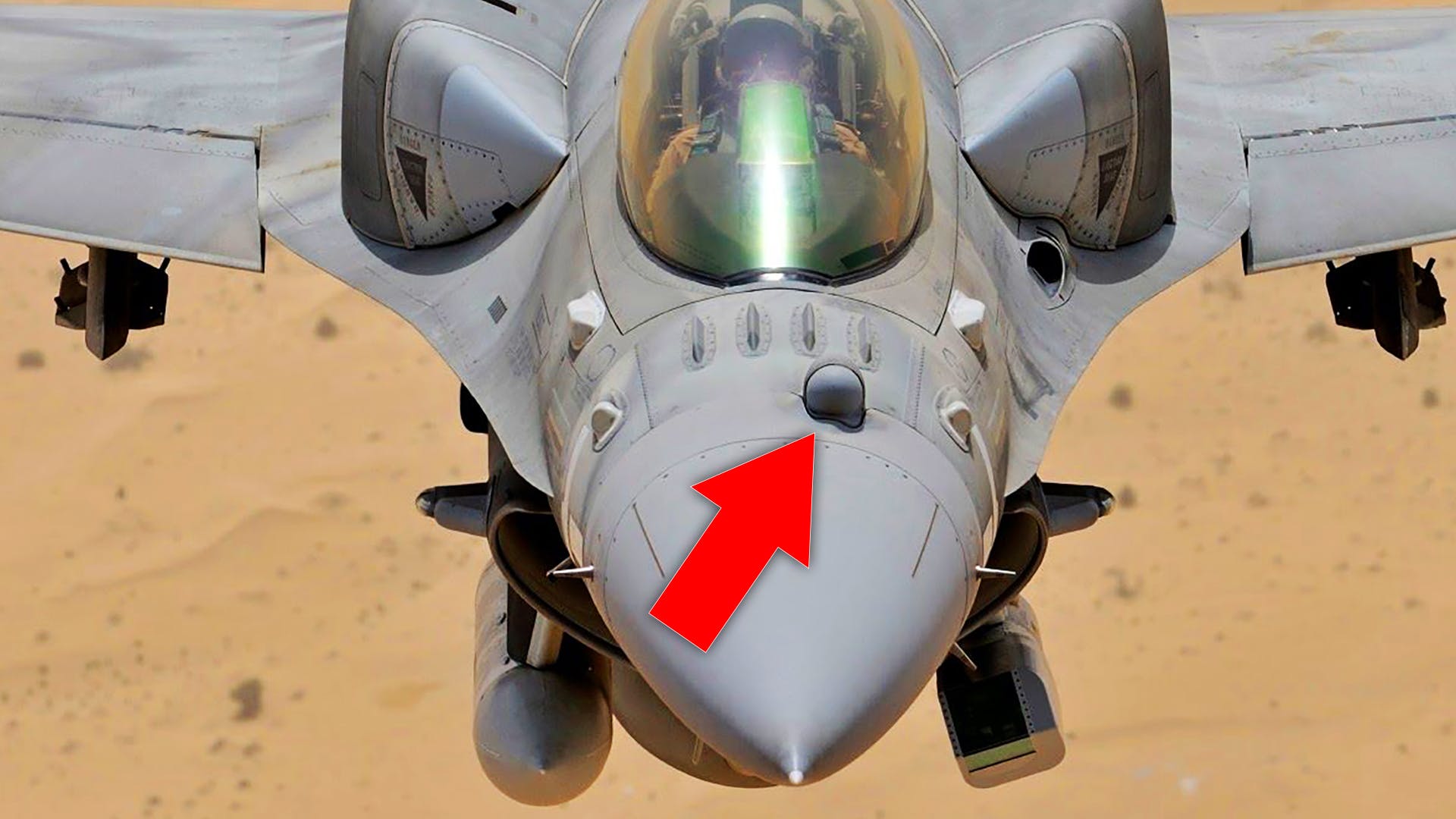 这就是阿联酋60 F-16E/F沙漠猎鹰的鼻子上的球
