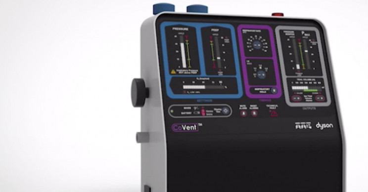 Dyson Covid-19呼吸机Covent不再需要