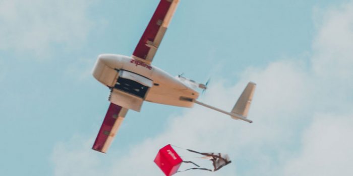 Zipline COVID-19物资交付使用无人机