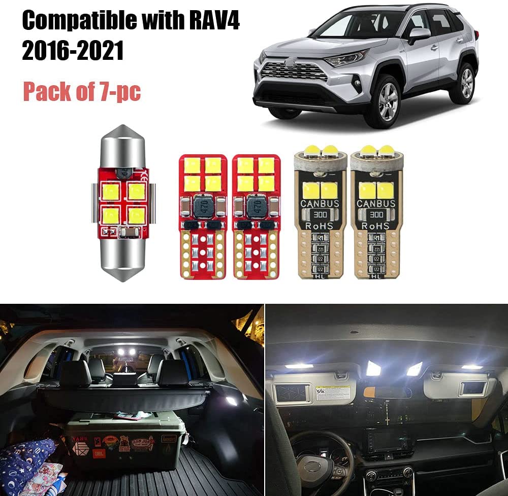 丰田RAV4的10个最佳内饰车灯