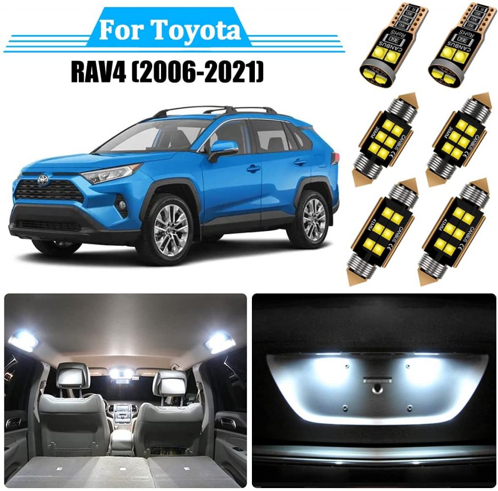 丰田RAV4的10个最佳内饰车灯